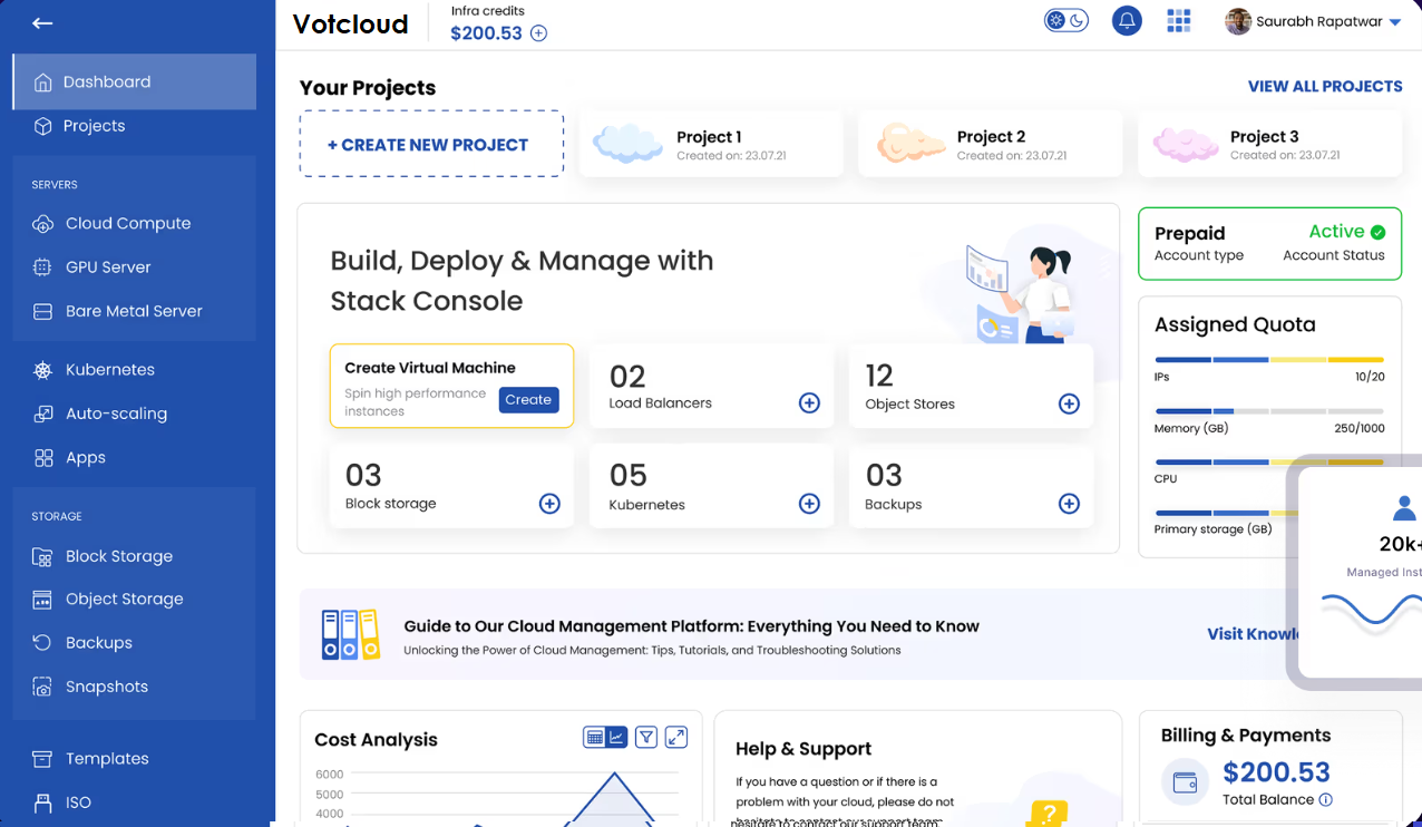 Cloud infrastructure